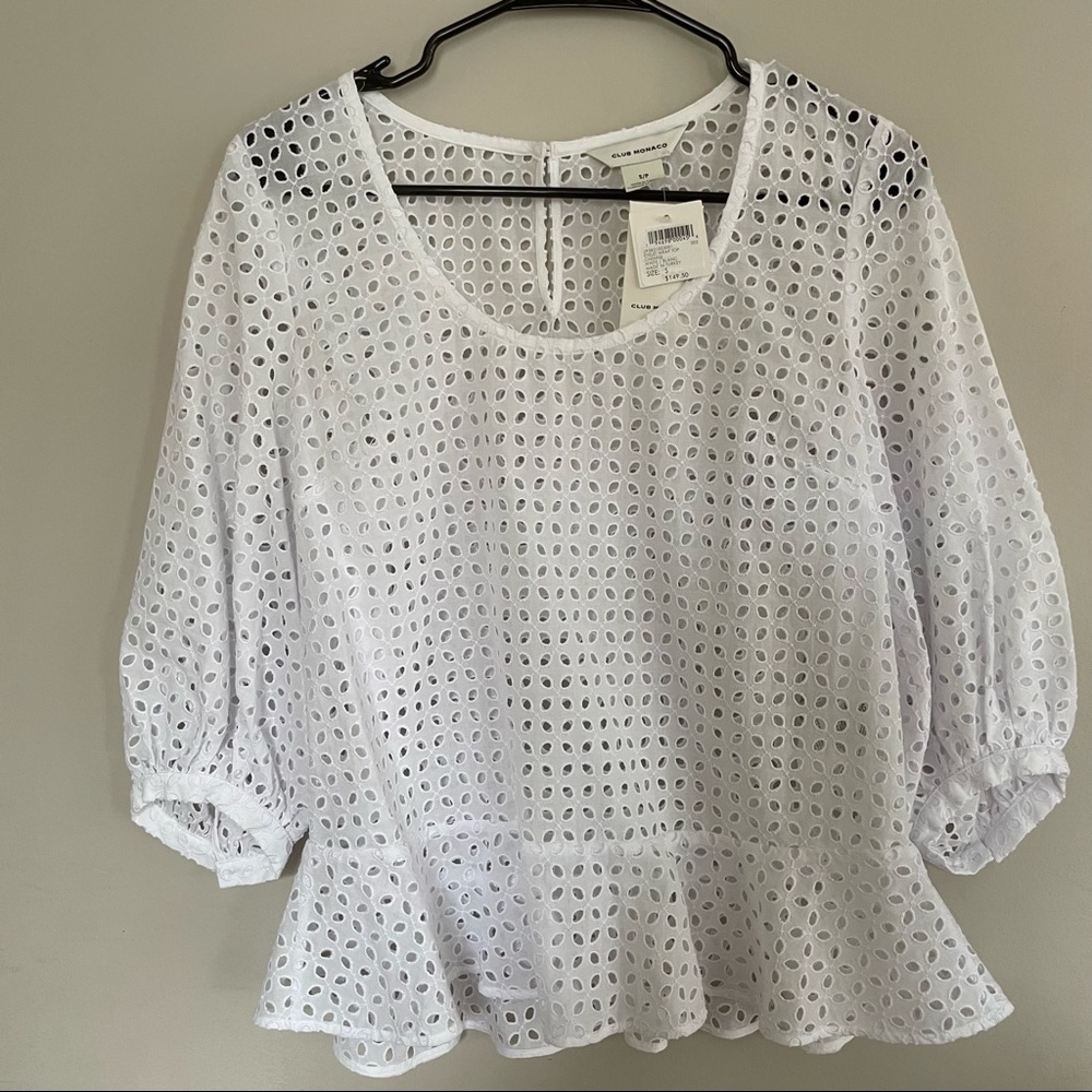 Eyelet Wrap Top Club Monaco